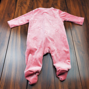 Pre-loved  Pink Stars Old Navy SleepSuit 0-3M