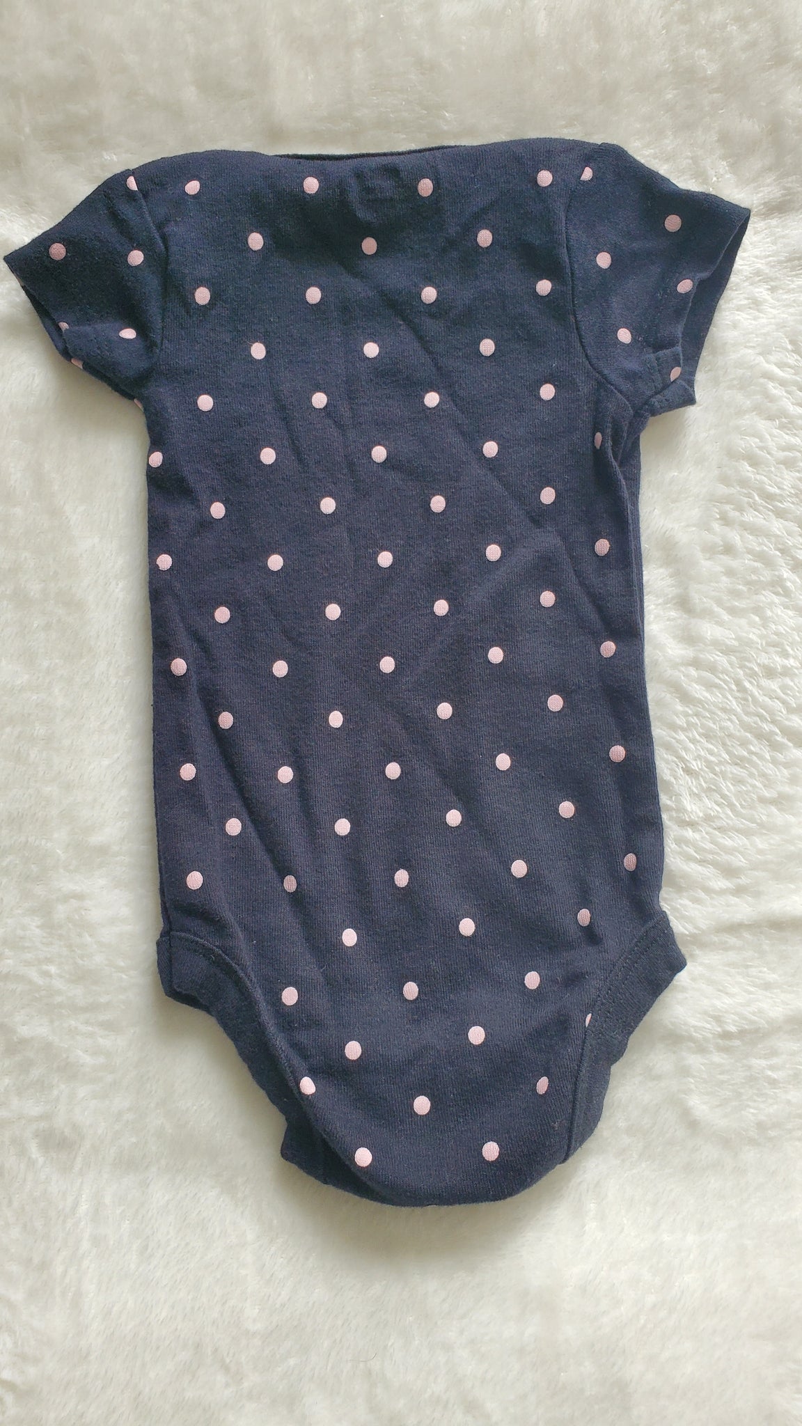 Pink Polka-dot Onesie (0-3)