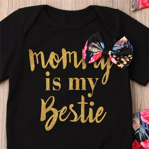 Mommy is My Bestie 3pc Outfit 9-12M