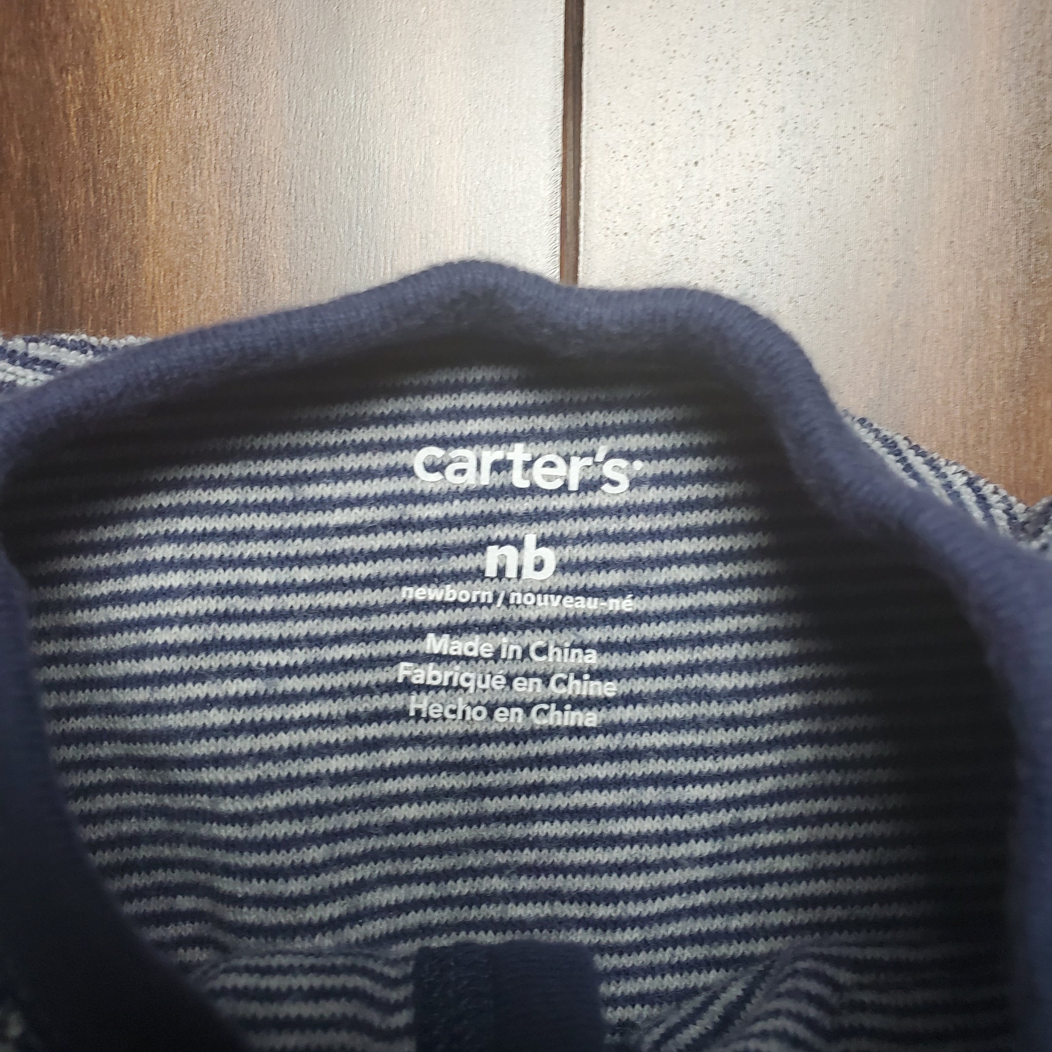 Pre-loved Newborn long sleeve footed sleeper