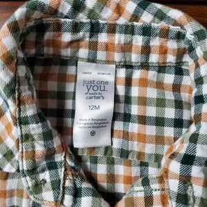 Pre-loved Carter's Long Sleeve Button-Up 12 months