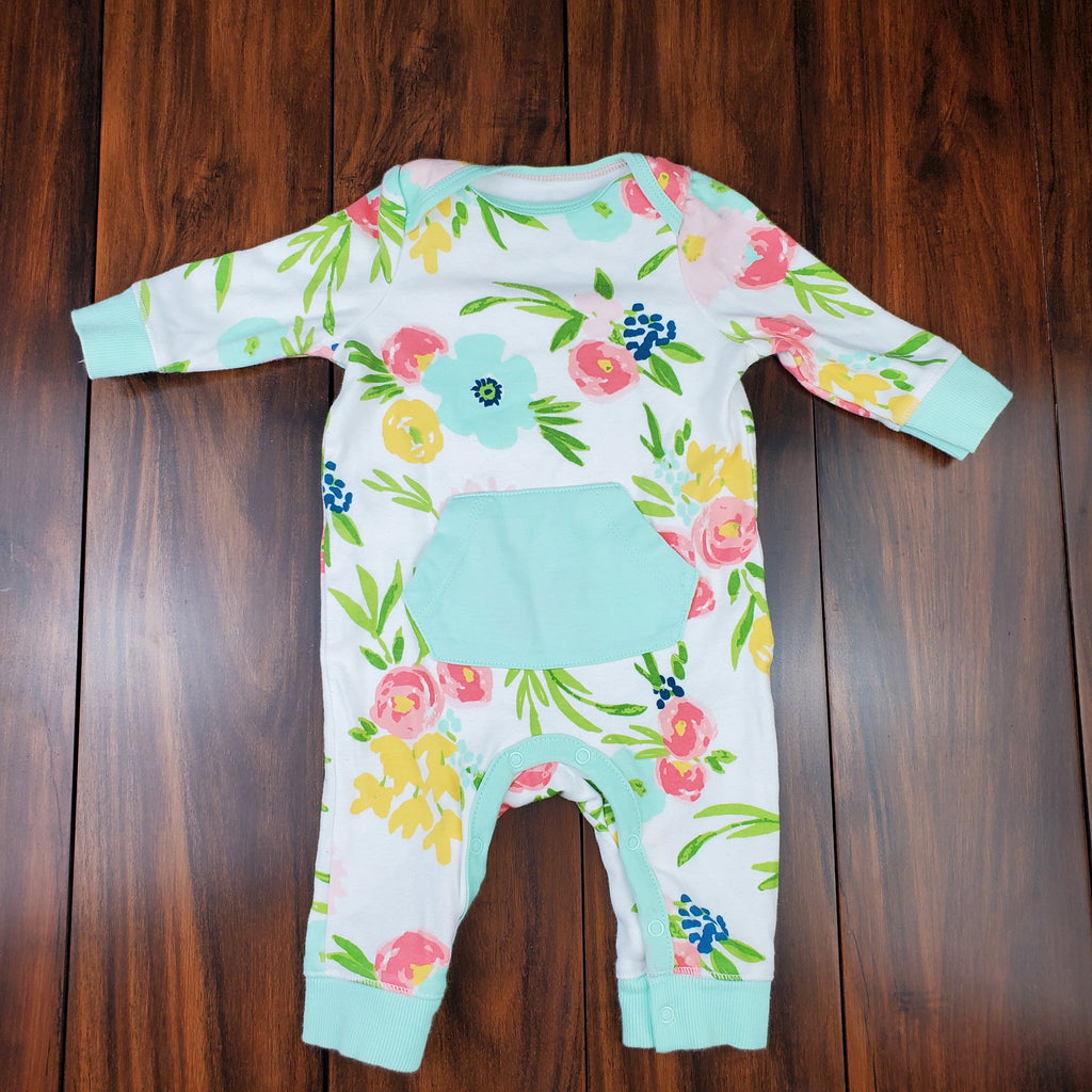 Pre-loved Cloud Island romper size 0-3 months